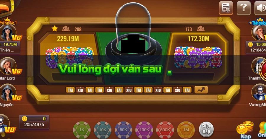 Game cung cấp mức cược linh hoạt từ 100.000 đồng đến tối đa 50 triệu đồng