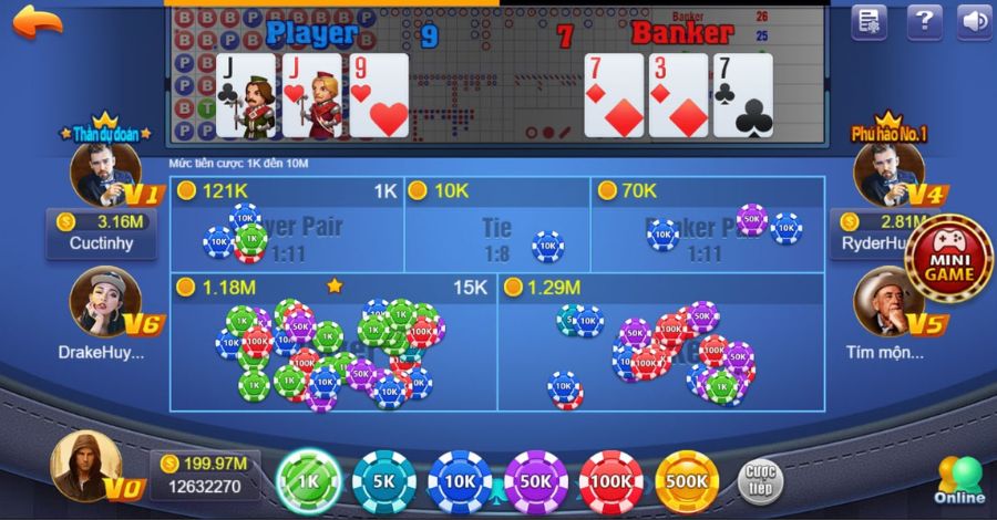 Baccarat là game đánh bài xuất hiện phổ biến tại các nền tảng giải trí hiện nay